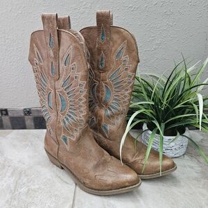 "Coconuts" Cowboy Boots - sz 6m